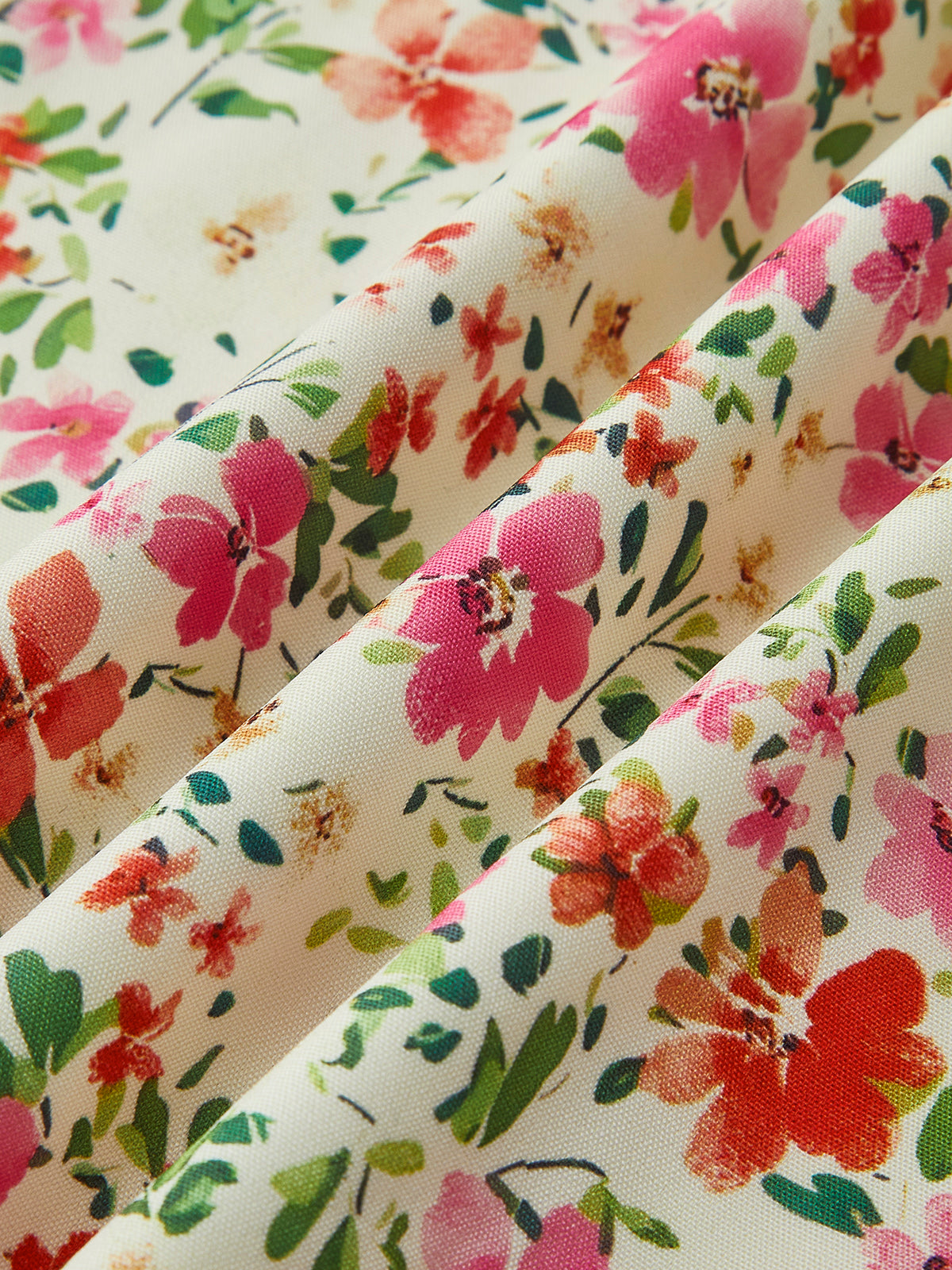 Vestido midi con estampado floral para mujer